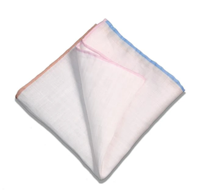 Ramie pocket square KDJ26-150M from the Cocoon of Artisan collection